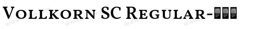 Vollkorn SC Regular字体转换